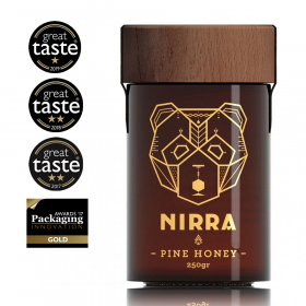 Nirra - 原生希臘松樹蜂蜜 - 250克